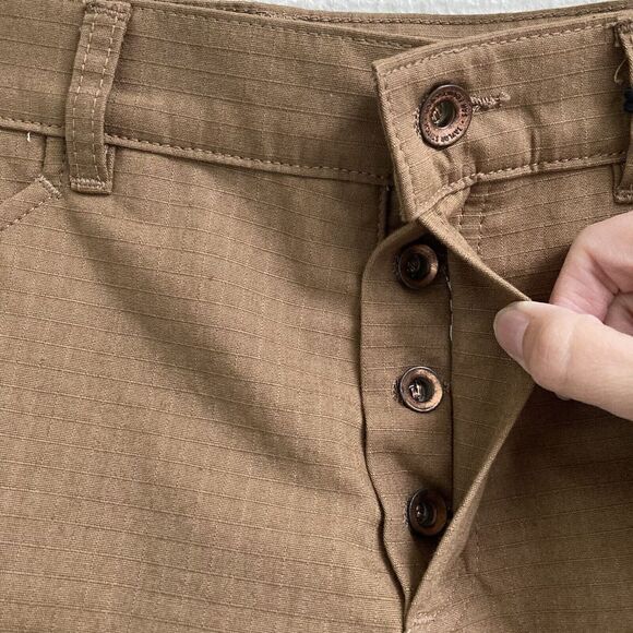 Taylor Stitch Brown Flat Front Men Shorts - Picture 7 of 11